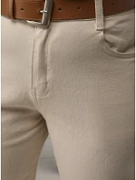 Dámské džíny regular fit high rise ecru FashionStreet UY2987