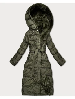 Oboustranná zimní bunda - kožíšek v khaki barvě Minority (P3-6020-22)