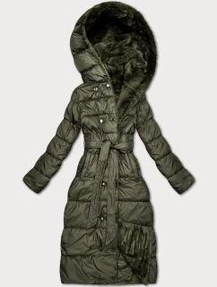 Oboustranná zimní bunda - kožíšek v khaki barvě Minority (P3-6020-22)