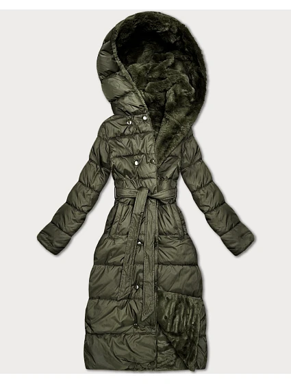 Minoritní khaki oboustranná zimní bunda s kožešinou (P3-6020-22) Minoritní khaki oboustranná zimní bunda s kožešinou (P3-6020-22)