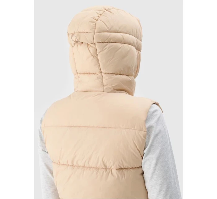 Dámská prošívaná mikina s kapucí bez rukávů model 21432739 - 4F Dámská prošívaná mikina s kapucí bez rukávů model 21432739 - 4F