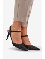 Ozdobené Lodičky S  Černé model 21684907 - Boto