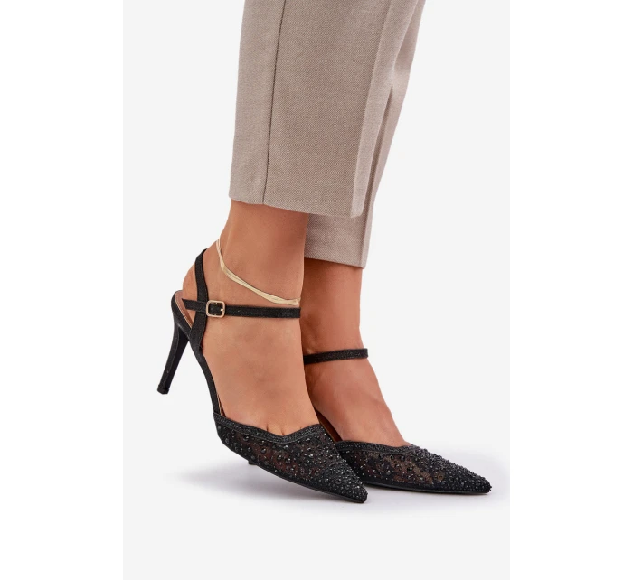 Ozdobené Lodičky S  Černé model 21684907 - Boto