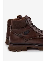 Pánské zateplené kozačky model 21713693 tmavě hnědé - Wrangler