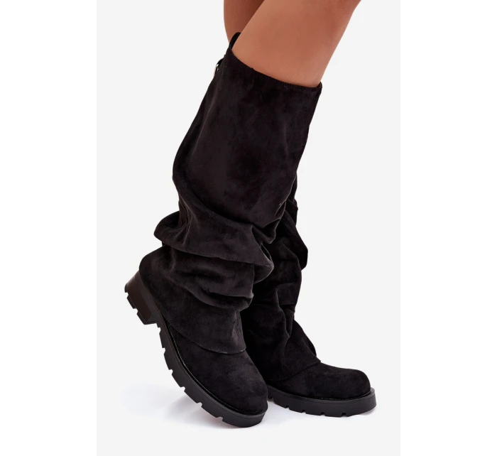 Kozačky Nazouvací S Černé model 21788125 - Boto Kozačky Nazouvací S Černé model 21788125 - Boto