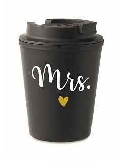 MRS. - černý termohrnek 300 ml