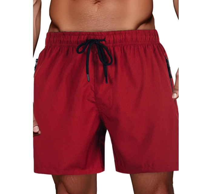 Pánské šortky bordó Dstreet model 21989780 - FashionStreet