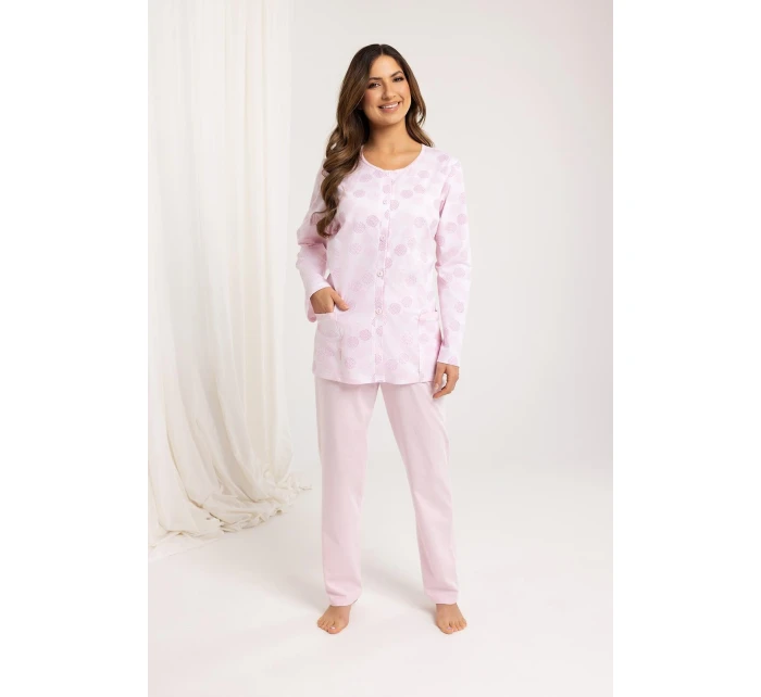 Pyžamo Regina 710 dlouhé/r 2XL-3XL Z25/26 dámské rozepínací Pyžamo Regina 710 dlouhé/r 2XL-3XL Z25/26 dámské rozepínací