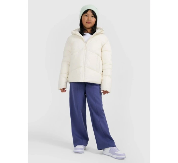 Dívčí péřová bunda se syntetickou výplní 4F 4FJRAW25TDJAF0825-10S