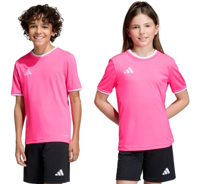 Dětské tričko adidas Entrada 26 Jersey růžové KE9846 Dětské tričko adidas Entrada 26 Jersey růžové KE9846
