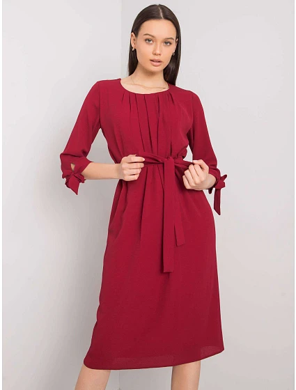 Sukienka LK SK 507843.12P bordowy Sukienka LK SK 507843.12P bordowy