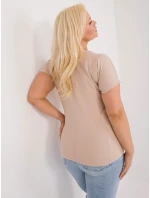 T shirt RV TS model 19920604 beżowy - FPrice