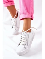 Women's Leather Sneakers BIG STAR II274055 White Women's Leather Sneakers BIG STAR II274055 White