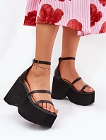 Bota na klínech 2806 černá - Step in style