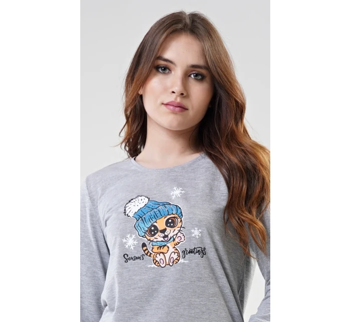 Dámské pyžamo dlouhé Tygřík