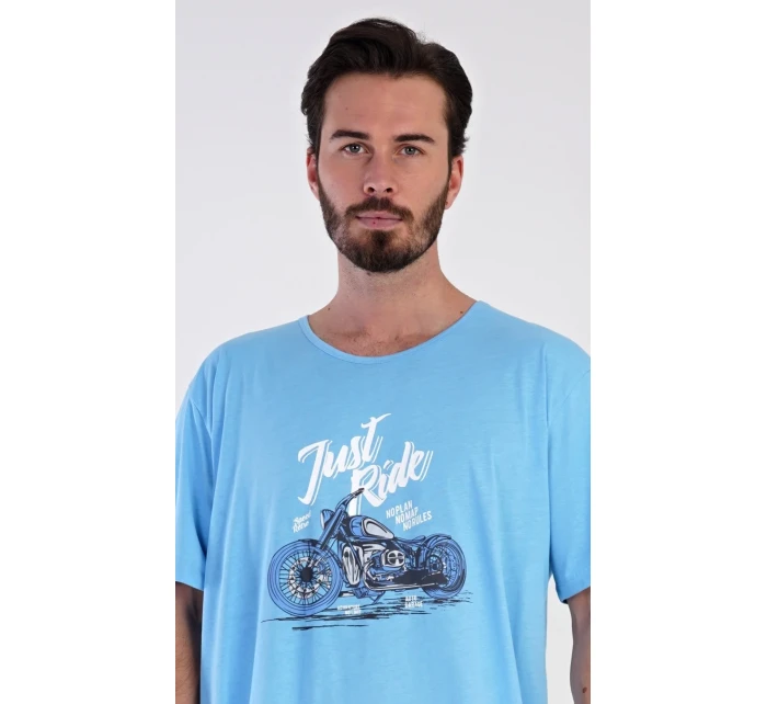 Pánská noční košile s krátkým rukávem Samuel