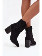 Boty na podpatku model 219243 Step in style Boty na podpatku model 219243 Step in style