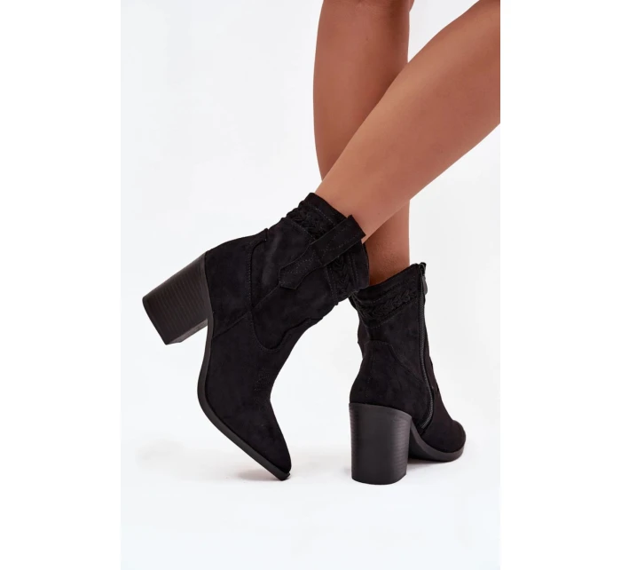 Boty na podpatku model 219243 Step in style Boty na podpatku model 219243 Step in style