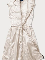 Světle béžová vesta s rozšířenou spodní částí (AG3-06)