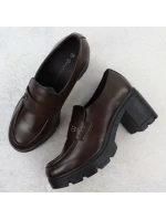 Dámské mokasíny na klínku hnědé Potocki SZ12700