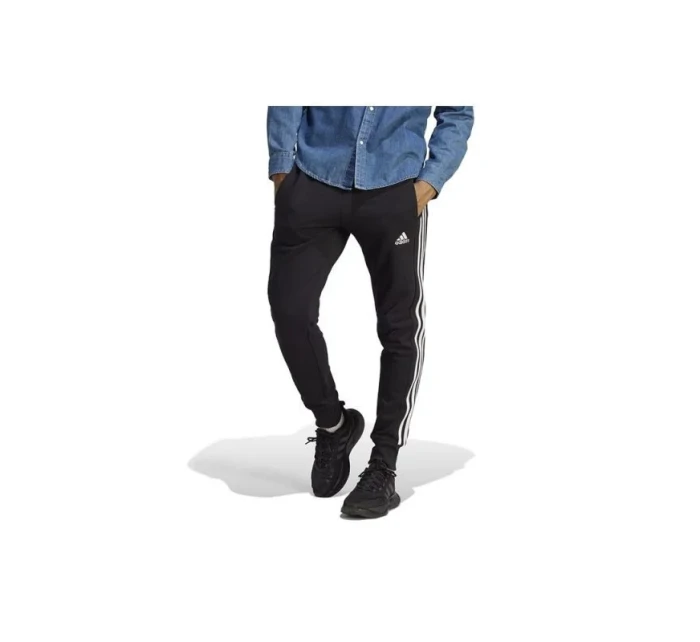 Kalhoty adidas Essentials French Terry Tapered Cuff 3-Stripes M HA4337 Kalhoty adidas Essentials French Terry Tapered Cuff 3-Stripes M HA4337