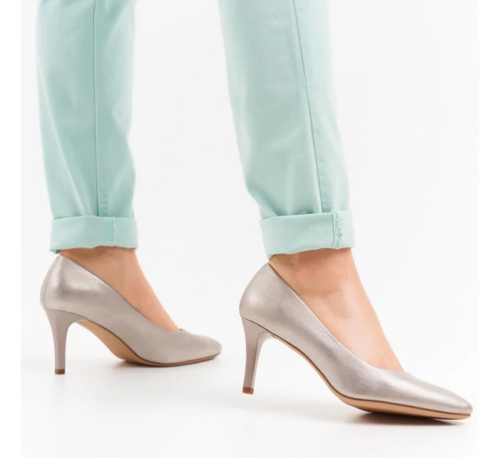 Sergio Leone W 1336 zlaté jehlové podpatky Sergio Leone W 1336 zlaté jehlové podpatky