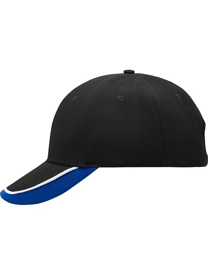 Daiber MB 49 Kšiltovka s tříbarevným kšiltem 03.0049 black/white/royal Daiber MB 49 Kšiltovka s tříbarevným kšiltem 03.0049 black/white/royal