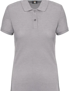 WK WK 275 Dámské pracovní piqué polo z těžké bavlny 20.W275 oxford grey
