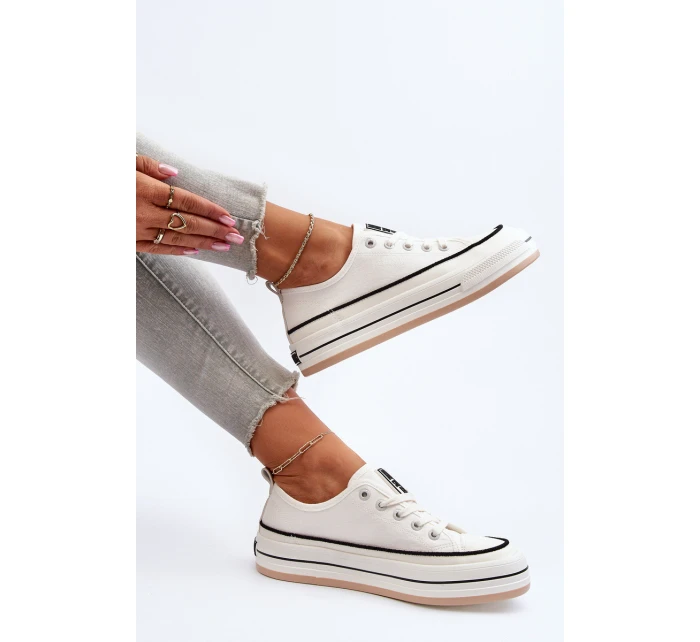 Dámské tenisky Big Star model 21653758 Bílé - Big Star Shoes Dámské tenisky Big Star model 21653758 Bílé - Big Star Shoes