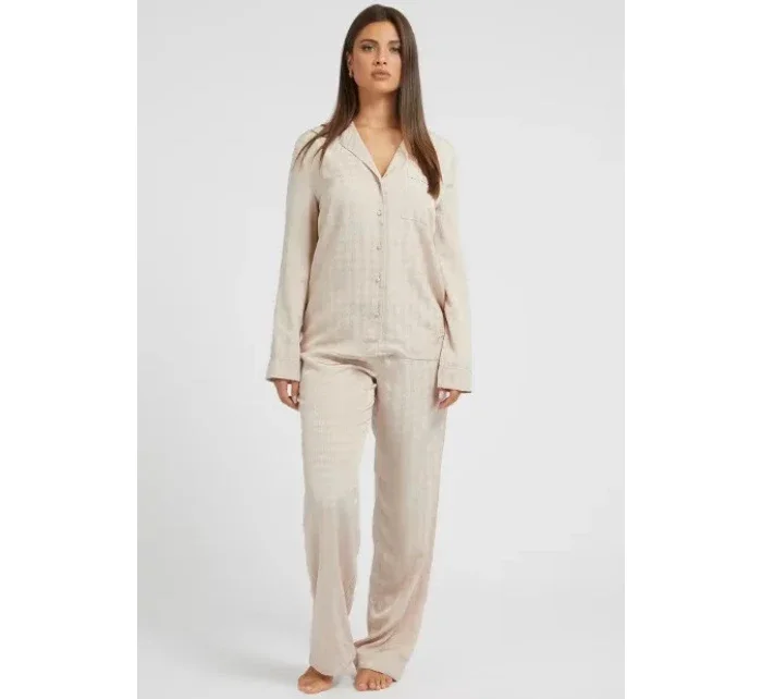 Dámské pyžamo O2BX09WEUZ0 F15T béžová - Guess