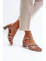 Sandály na podpatku model 195745 Step in style Sandály na podpatku model 195745 Step in style