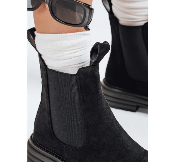 Dámské semišové černé kozačky MADDEN FashionStreet ZY0410