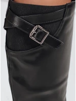 Dámské černé boty FashionStreet ZY1087 Dámské černé boty FashionStreet ZY1087