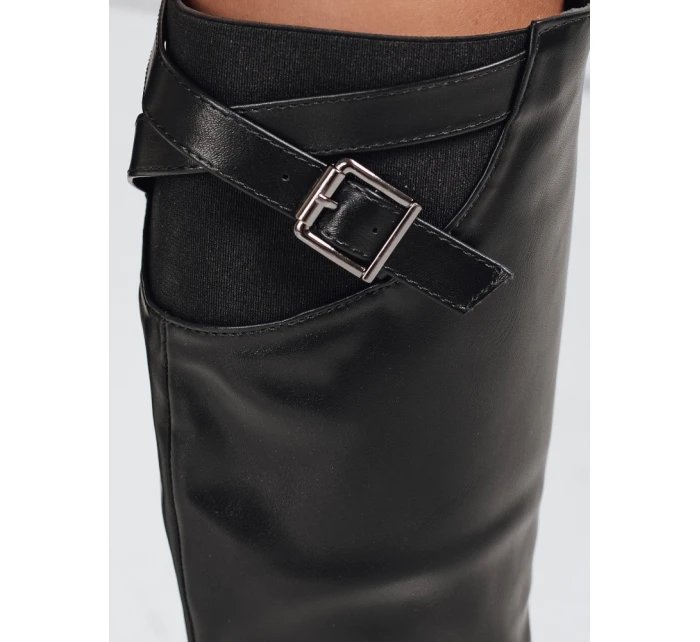 Dámské černé boty FashionStreet ZY1087 Dámské černé boty FashionStreet ZY1087