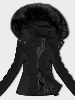 Černá krátká dámská zimní bunda model 21248295 - S'WEST