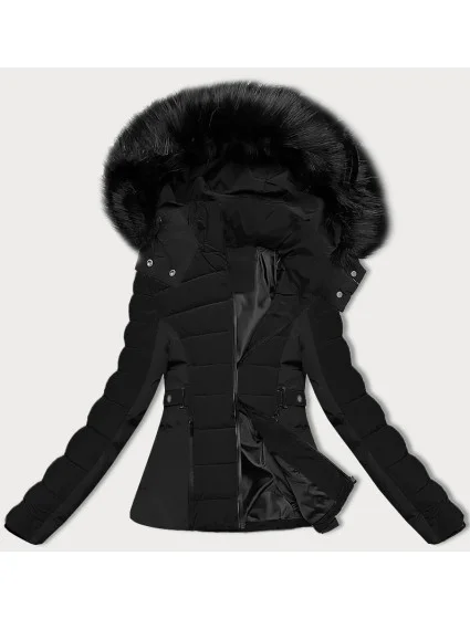 Černá krátká dámská zimní bunda model 21248295 - S'WEST Černá krátká dámská zimní bunda model 21248295 - S'WEST