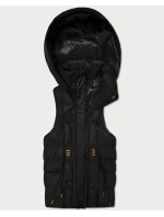bezrękawnik damski z kapturem Goodlookin czarny model 22037928 - S'WEST