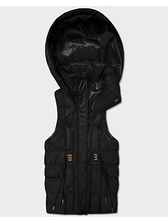 bezrękawnik damski z kapturem Goodlookin czarny model 22037928 - S'WEST