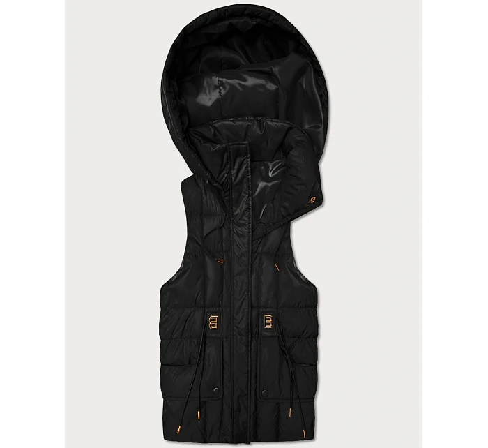 bezrękawnik damski z kapturem Goodlookin czarny model 22037928 - S'WEST