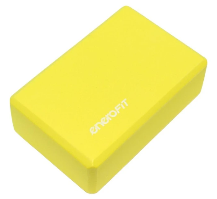 CVIČENÍ BLOK JÓGA PILATES FITNESS ŽLUTÁ ENERO FIT