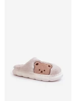 Dámské Kožené Pantofle Béžové model 21679595 - Boto Dámské Kožené Pantofle Béžové model 21679595 - Boto