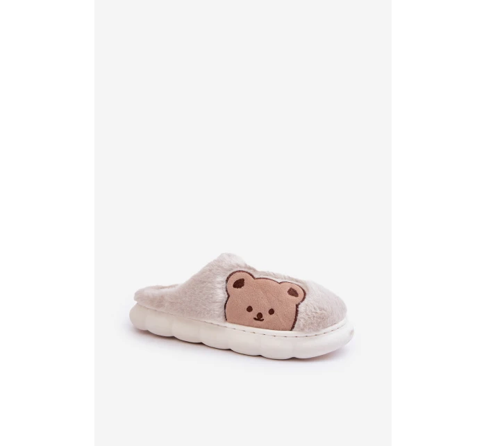 Dámské Kožené Pantofle Béžové model 21679595 - Boto Dámské Kožené Pantofle Béžové model 21679595 - Boto