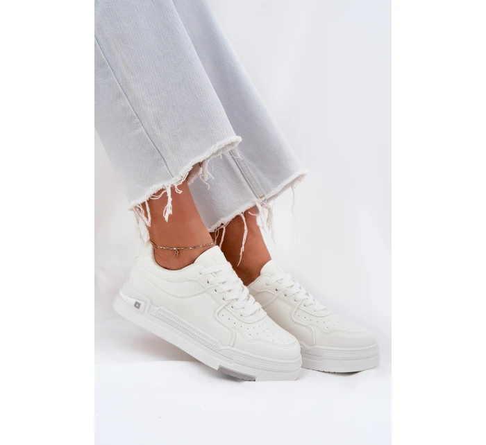 Nízké dámské sneakersy Big Star RR274A310 HI-POLY SYSTEM Bílé Nízké dámské sneakersy Big Star RR274A310 HI-POLY SYSTEM Bílé