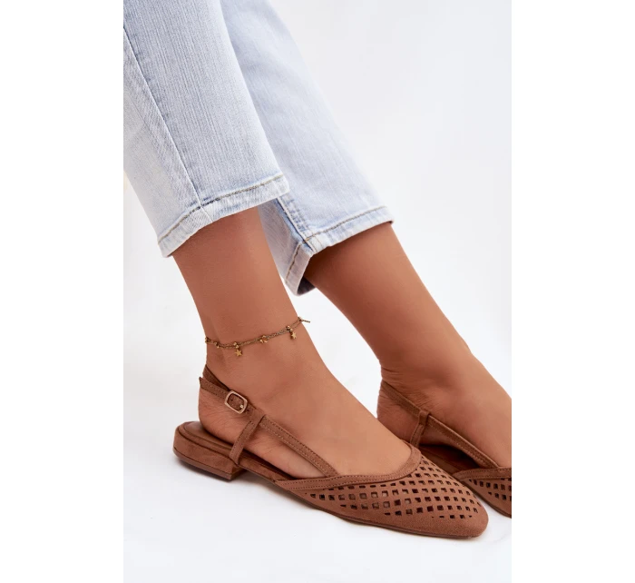 baleríny z eko semiše Camel model 21951516 - Boto