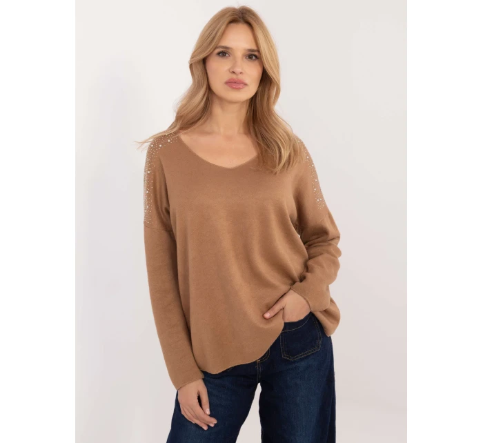 Sweter DHJ SW model 20609069 camelowy - FPrice