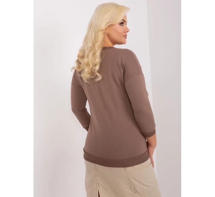 Bluzka RV BZ model 18965295 brązowy - FPrice Bluzka RV BZ model 18965295 brązowy - FPrice