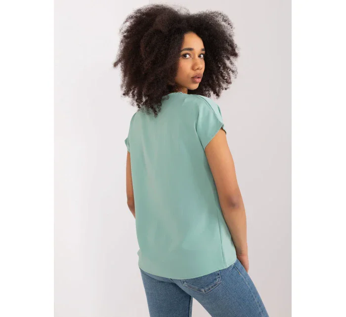 Bluzka RV BZ model 19734901 pistacjowy - FPrice Bluzka RV BZ model 19734901 pistacjowy - FPrice