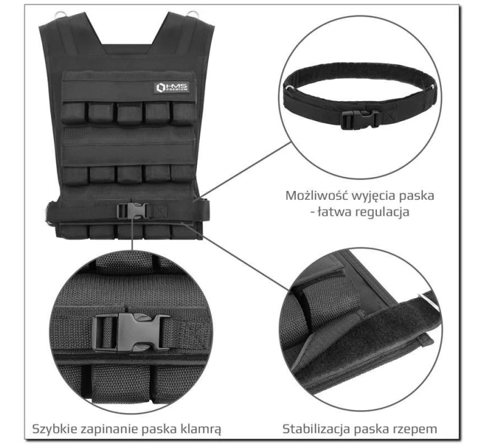 Tréninková vesta s 30kg zátěží z Cordury HMS KTO30