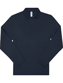 B&C My Polo 210 LSL Piqué polo s dlouhým rukávem z těžké bavlny 01.U427 navy
