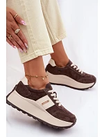 Dámské tenisky na platformě z přírodní semiše čokoládové Rosinae Dámské tenisky na platformě z přírodní semiše čokoládové Rosinae